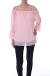 TUNIC NECKLINE ELASTIQUEE 9027 PINK