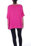 T-SHIRT + COLLANA 9038 FUSHIA