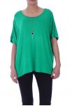 T-SHIRT + COLLIER 9038 VERT