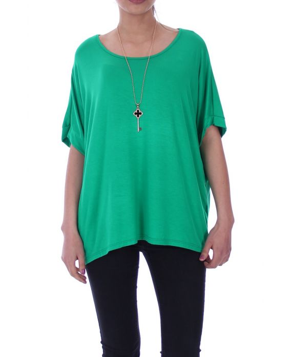 T-SHIRT + COLLANA 9038 VERDE