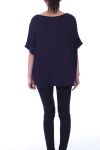 T-SHIRT + COLLANA 9038 BLU NAVY