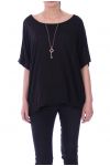 T-SHIRT + COLLANA 9038 NERO