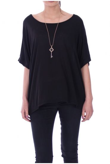 T-SHIRT + COLLAR 9038 NEGRO