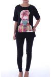 T-SHIRT FASHION 9012 CZARNY