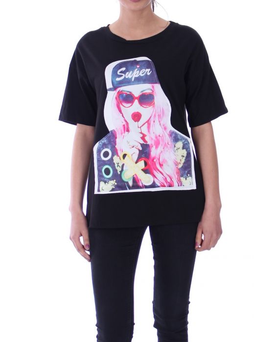 T-SHIRT FASHION 9011 NOIR