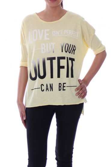 T-SHIRT OUTFIT 6099 JAUNE