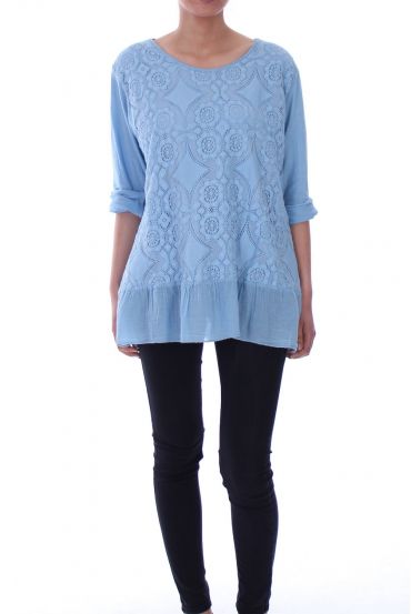 TUNIC LACE 6053'AZUR