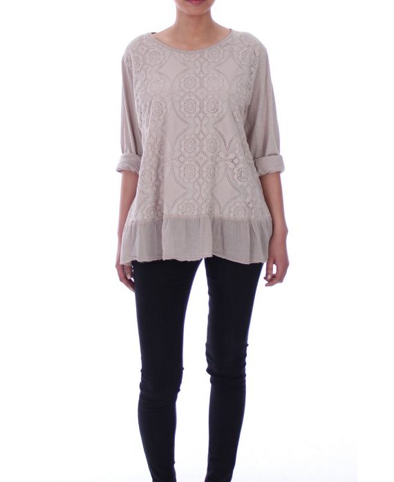 TUNIC LACE 6053 BEIGE