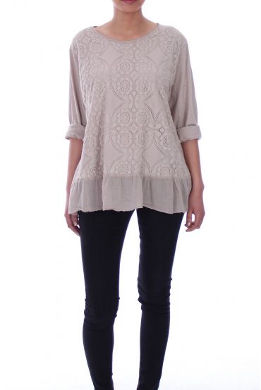 TUNIC LACE 6053 BEIGE