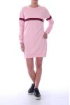 LANGE T-SHIRT HAT STREIFEN-6009 ROSA