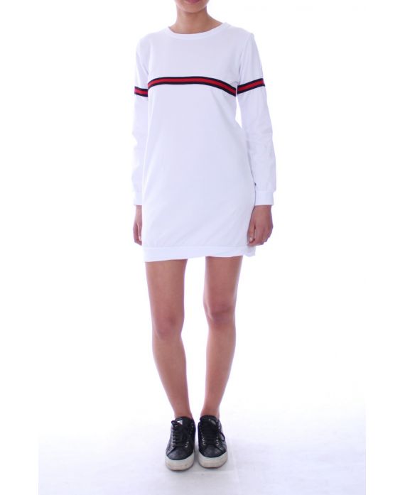 LONG T-SHIRT BELT 6009 WHITE