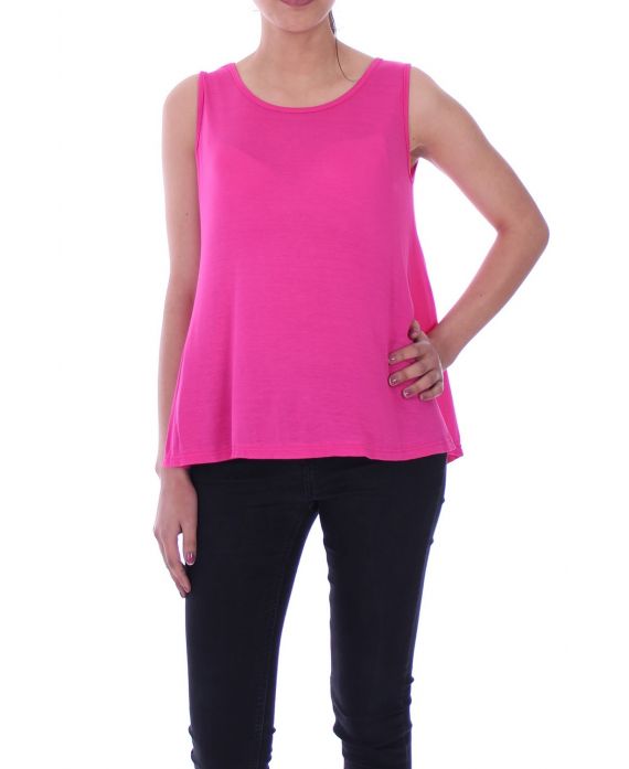 TOP DOS A BOUTONS 9037 FUSHIA