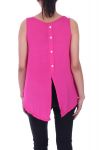 TOP DOS A BOUTONS 9037 FUSHIA