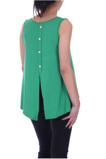 TOP DOS A BOUTONS 9037 VERT