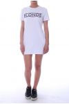 ROBE TUNIQUE 2 POCHES BLONDE 9044 BLANC