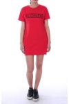 ROBE TUNIQUE 2 POCHES BLONDE 9044 ROUGE