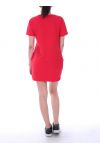 KLEID TUNIKA 2 TASCHEN BLONDE 9044 ROT