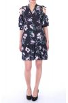 JURK FLOWER 9046 ZWART