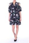 JURK FLOWER 9046 ZWART