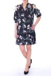 JURK FLOWER 9046 ZWART