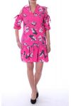 ROBE FLEURIE 9046 FUSHIA