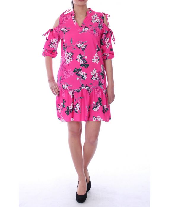 DRESS FLOWER 9046 FUCHSIA