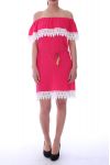 ABITO SPALLE DENUDEES PIZZO 9048 FUSHIA