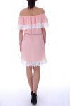 ABITO SPALLE DENUDEES PIZZO 9048 ROSA