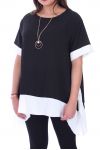 LARGE SIZE TOP TWO-TONE + COLLAR 9056 BLACK