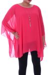 GRANDE TAILLE TUNIQUE + COLLIER 9055 CORAIL