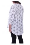 GROOT FORMAAT BLOUSE PRINT 1000 WIT