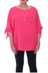 LARGE TOP + NECKLACE 9054 CORAL