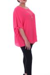 GRANDE TAILLE TOP + COLLIER 9054 CORAIL