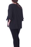 GRANDE TAILLE TOP + COLLIER 9054 NOIR