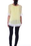 TOP DENTELLE 9045 JAUNE