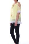 LACE TOP 9045 YELLOW