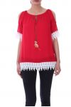 LACE TOP 9045 RED