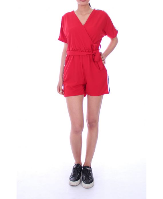 COMBINAISON SHORT 9069 ROUGE