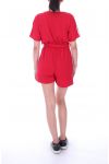 COMBINAISON SHORT 9069 ROUGE