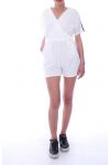 COMBINAISON SHORT 9069 BLANC