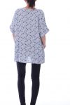 TUNIC 2 POCKETS POLKA DOTS 9083 GREY