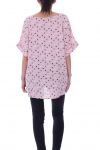 TUNIC 2 POCKETS POLKA DOTS 9083 PINK