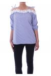 TOP RAYE KANT 9082 BLAUW