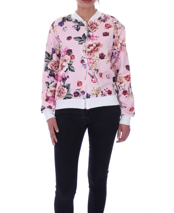 BOMBER BLOEMEN 9064 ROZE