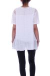 TUNIC AJOUREE 9074 WHITE