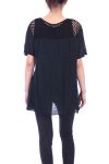 TUNIC AJOUREE 9074 BLACK