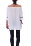 TUNIC HAS POM-POMS 9080 WHITE