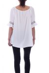 TUNIC HAS POM-POMS 9080 WHITE