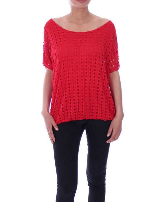 TOP AJOURE 9071 ROUGE