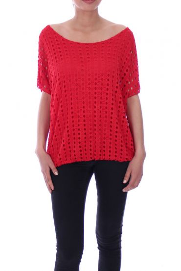 TOP AJOURE 9071 ROUGE